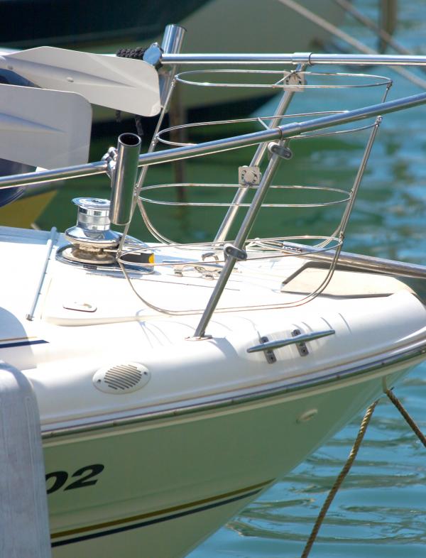 Expensive Luxury Boat In A Port