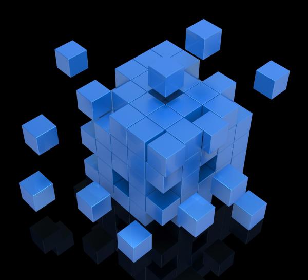 Exploding Blocks Shows Unorganized Puzzle