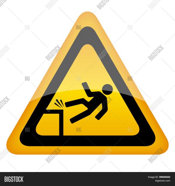 Fall Danger Sign