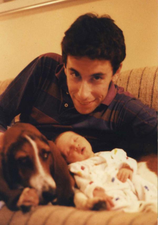 Father, Daughter, and Dog