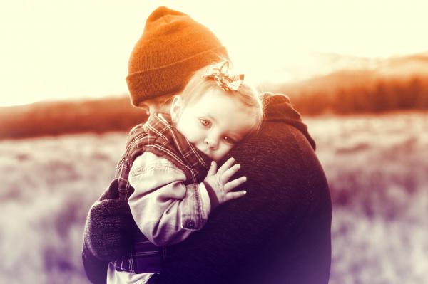 Father Love - A Father Holding Her Baby Girl