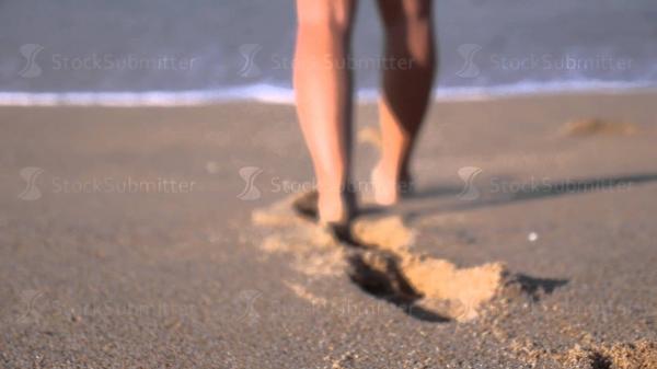 Feet in sand