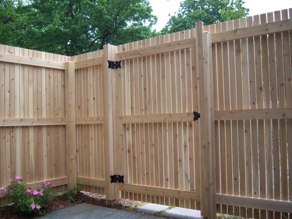Wooden fence