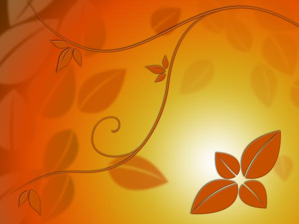 Fine Leaves Background Shows Autumn Season Beauty