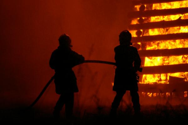 Firemen at work
