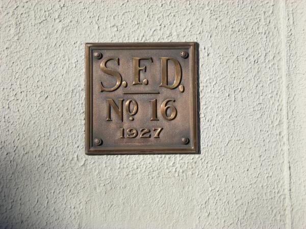 Firestation Brass Plaque
