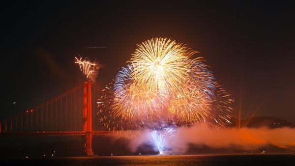 Fireworks on the Bridge