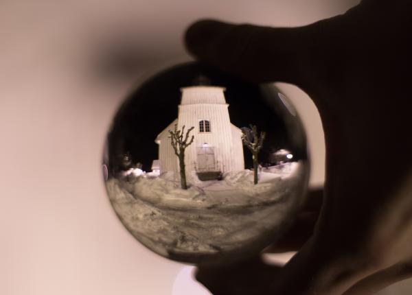 Fish-eye Photography of White Concrete Building