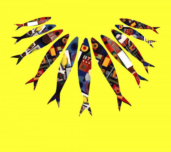 Fish on yellow