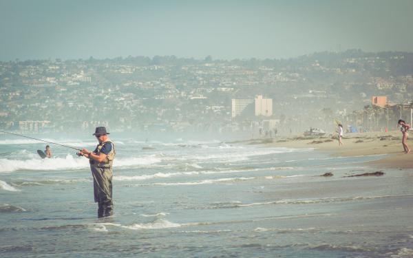 Fishing on the Shore