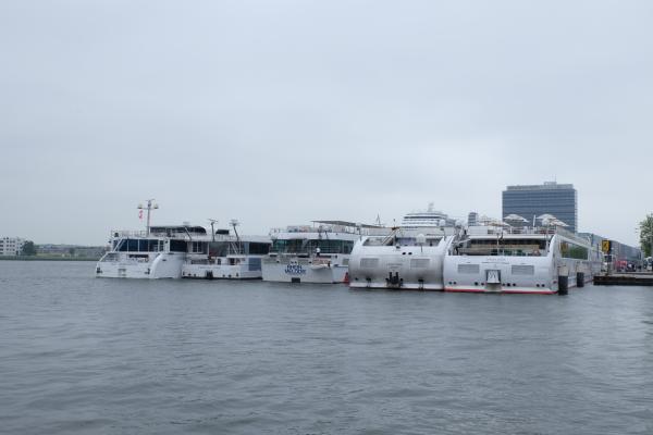 Five river cruise ships