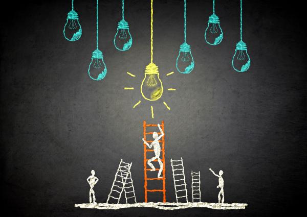 Fixing the light - Ideas and creativity concept