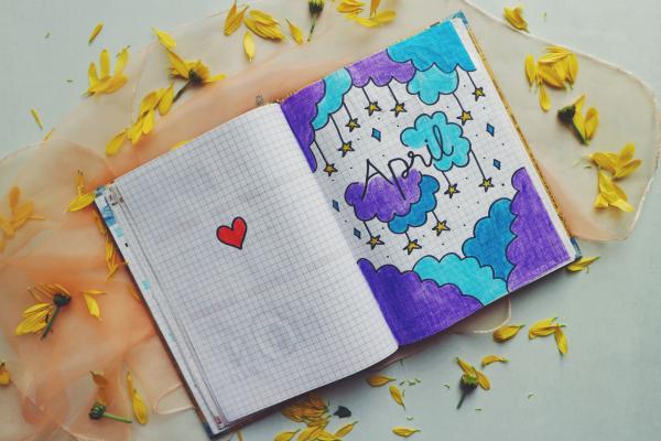 Flatlay Photo of a Notebook