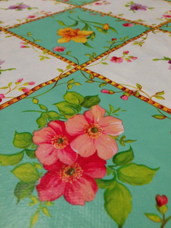 Floral tablecloth