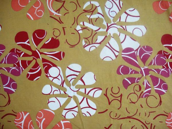 Flower on bed sheet design