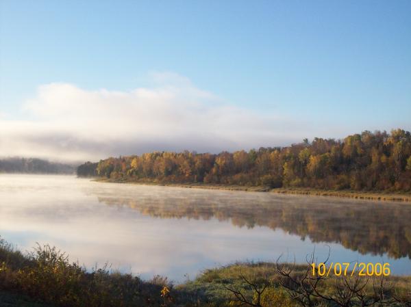 Fog layer on a River
