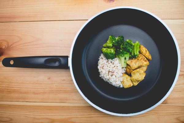 Food in the pan