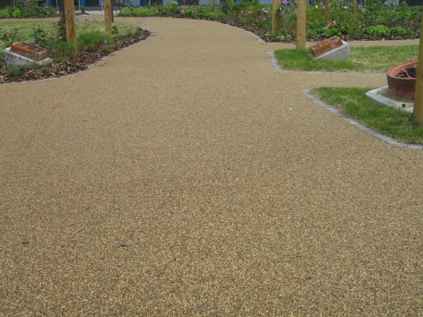 Stone footpath