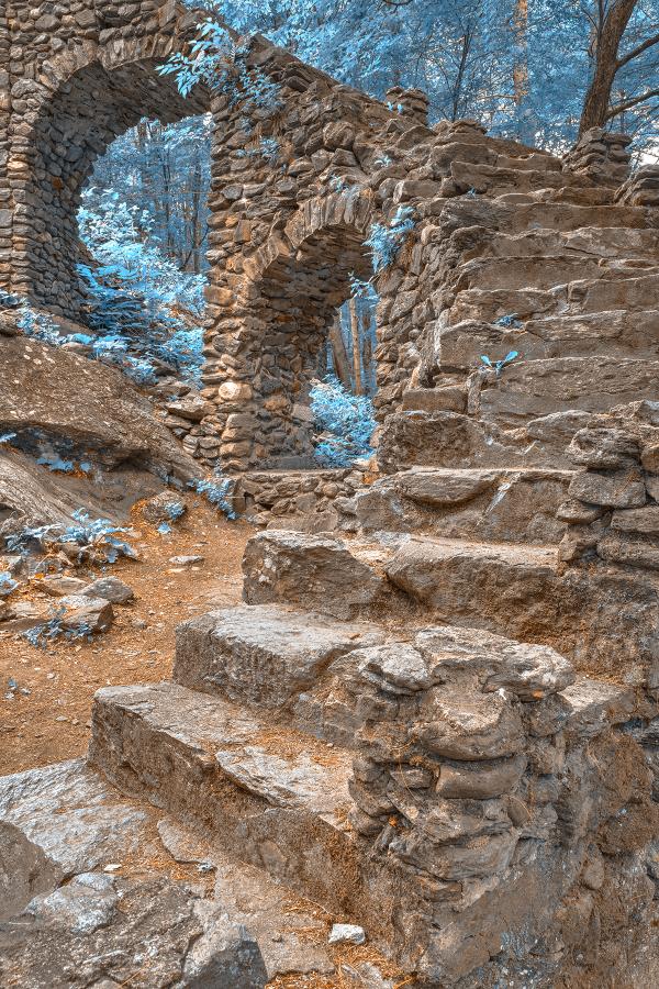 Forest Castle Ruins - Nuclear Winter HDR