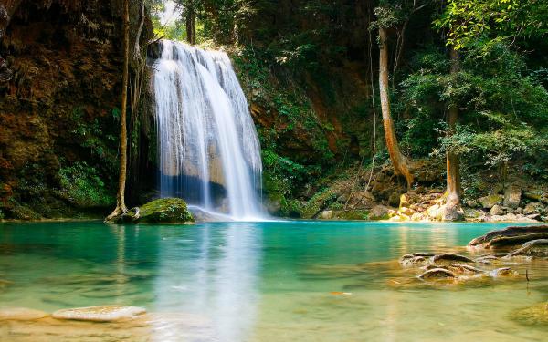 Water falls