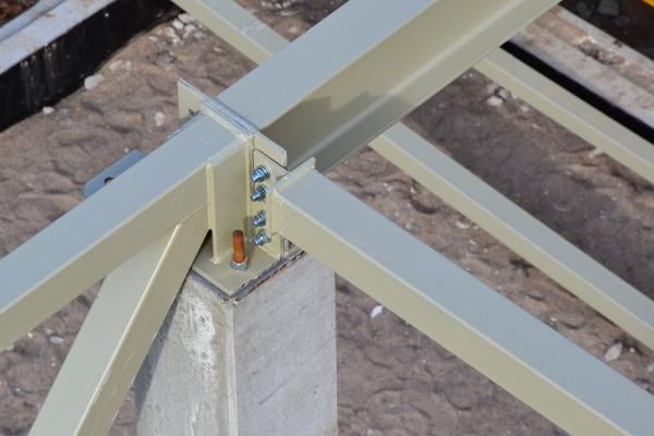 Fragment of steel structure