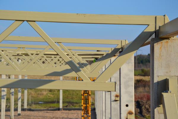 Fragment of steel structure