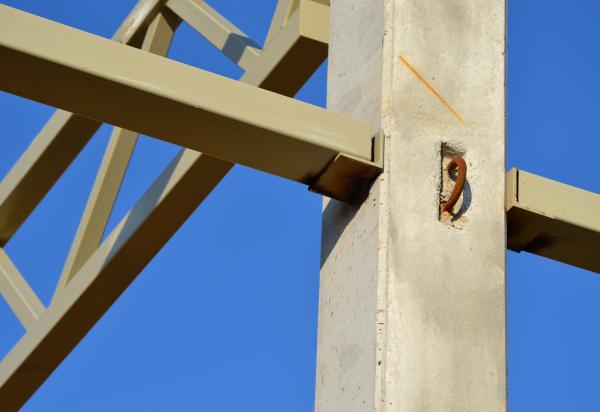 Fragment of steel structure