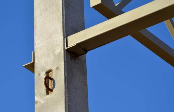 Fragment of steel structure