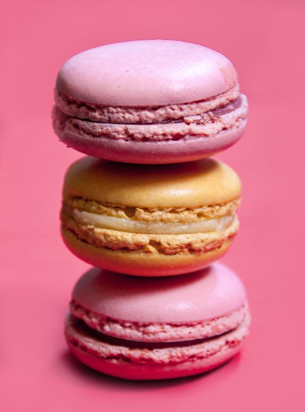 French macaroons dessert cookies
