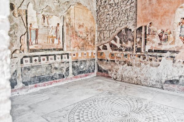 Fresco at the ancient Roman city of Pomp