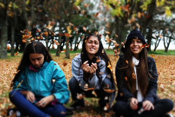 Friends in the park