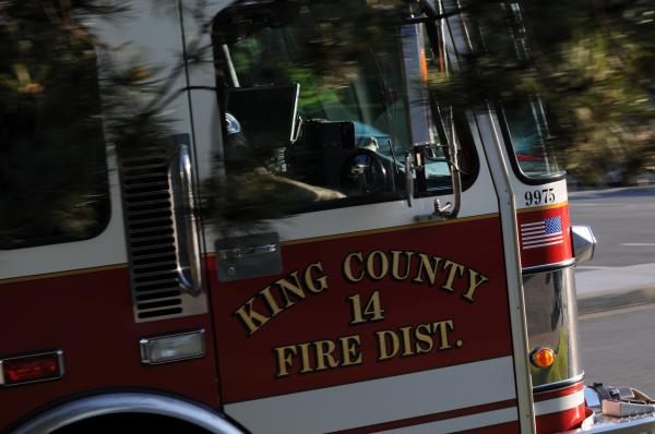 Front of fire engine