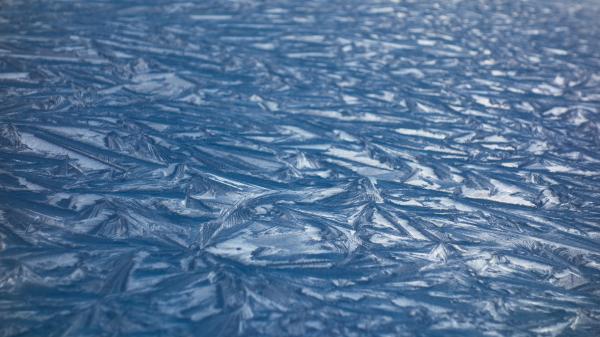 Frost on a car roof