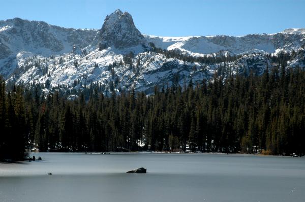 Frozen lake