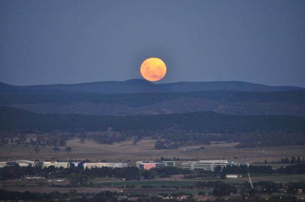 Full moon rising