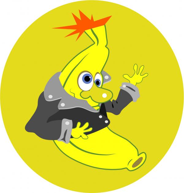 Funky Banana Cartoon