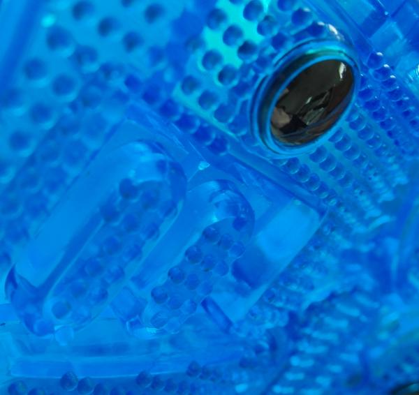 Futuristic Blue Bobbly Background