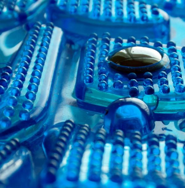 Futuristic Blue Bobbly Background