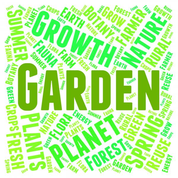 Garden Word Means Gardens Lawns And Gardening