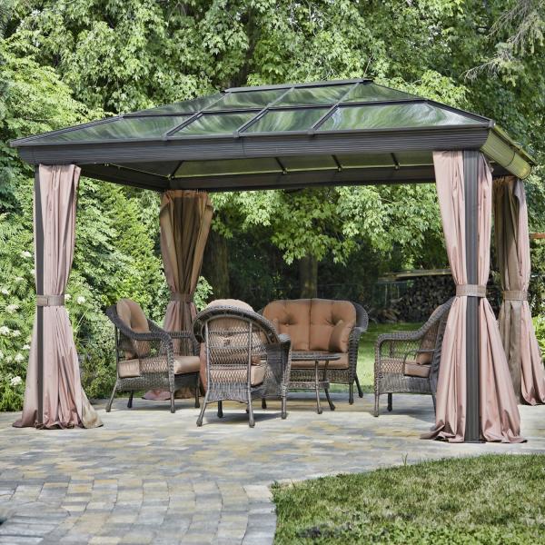 Gazebo Against Trees