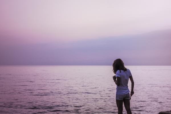 Girl by the ocean