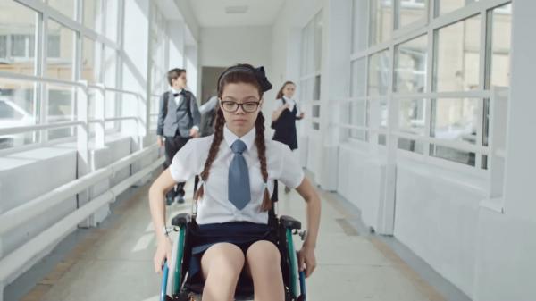 Girl in school