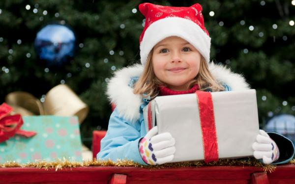 Girl on Christmas