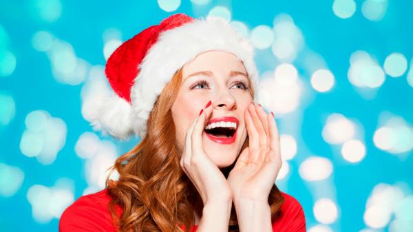 Girl on Christmas