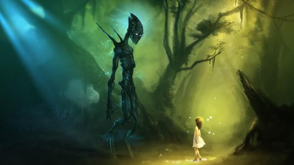 Girl with Monster
