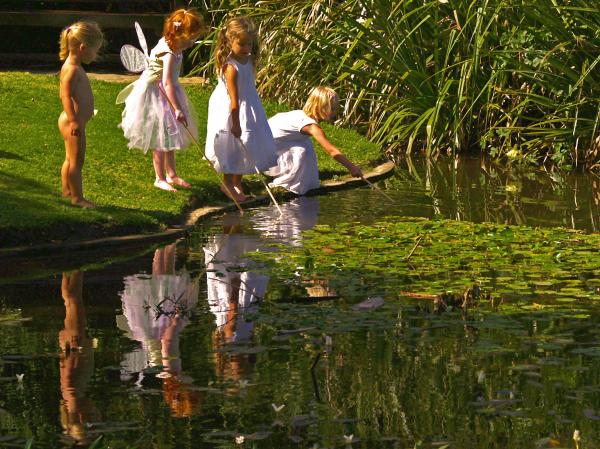 Girls in the park