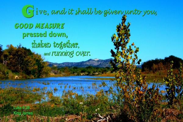 Give and It Will Be Given to You