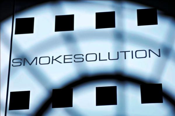 Glass design for smokesolution