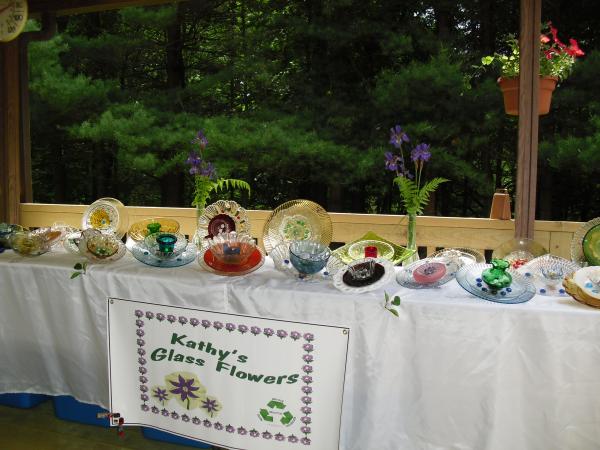 Glass Flower Display