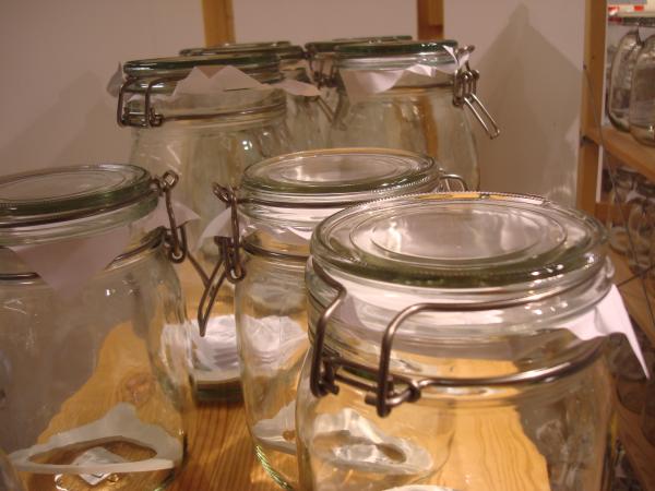 Glass jars